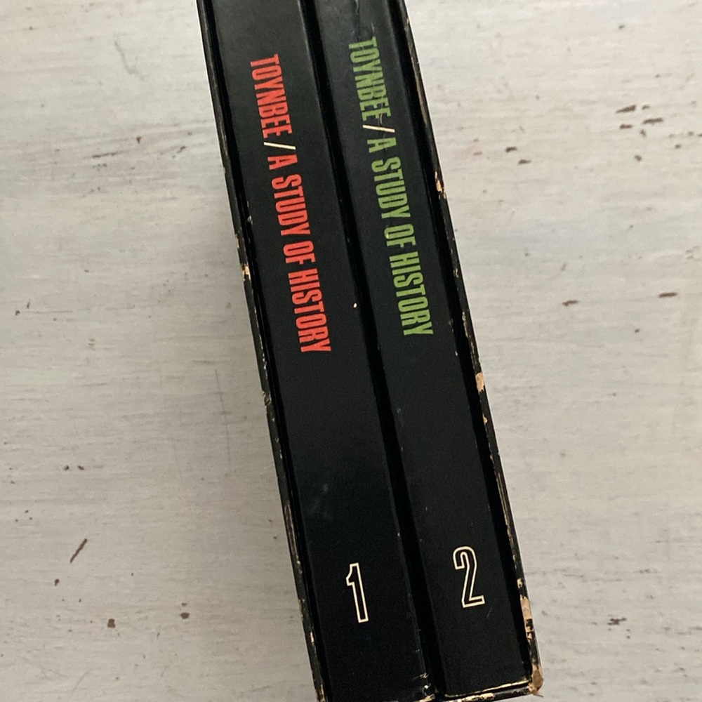 1965 A Study of History 2 Volume Box Set by Arnold J. Toynbee